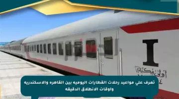 تعرف على مواعيد رحلات القطارات اليومية بين القاهرة والإسكندرية وأوقات الانطلاق الدقيقة